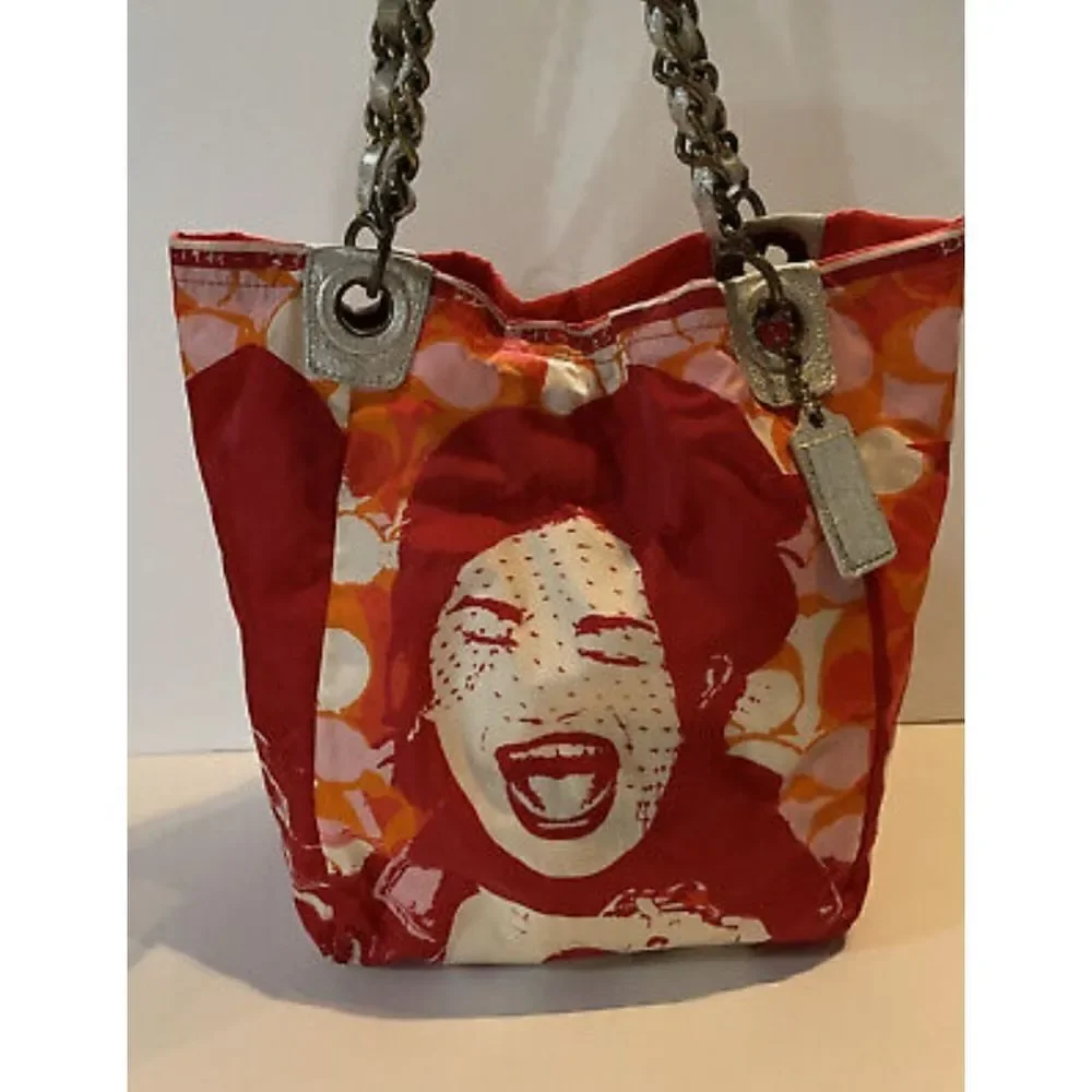 Rare Coach Laughing Girl Bucket Bag